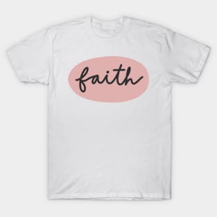 Faith Minimalist - Pink T-Shirt